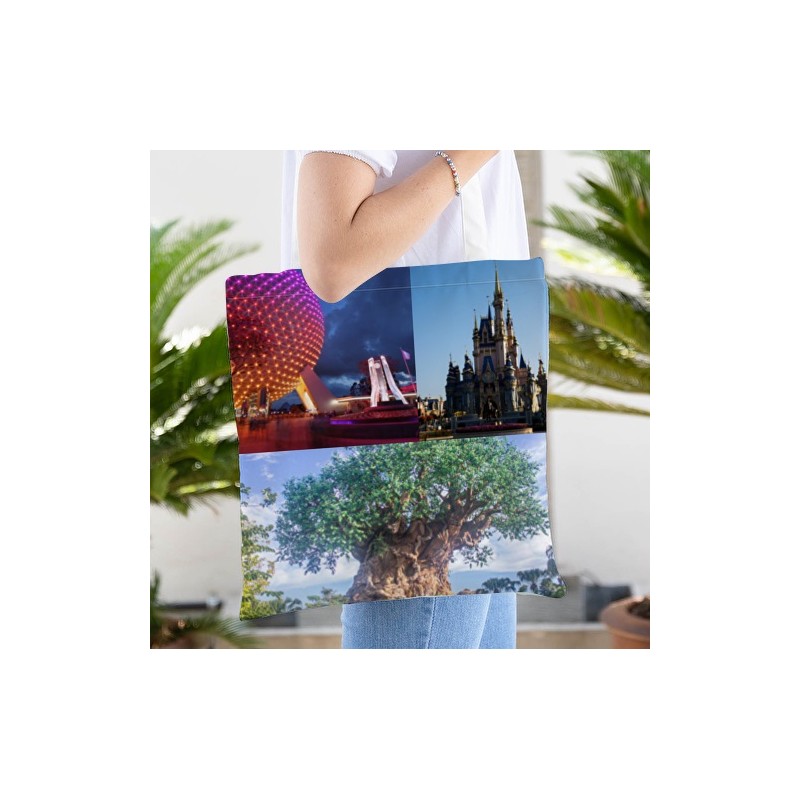 Tote Bag - Composition Magic Kingdom / Animal Kingdom / Epcot