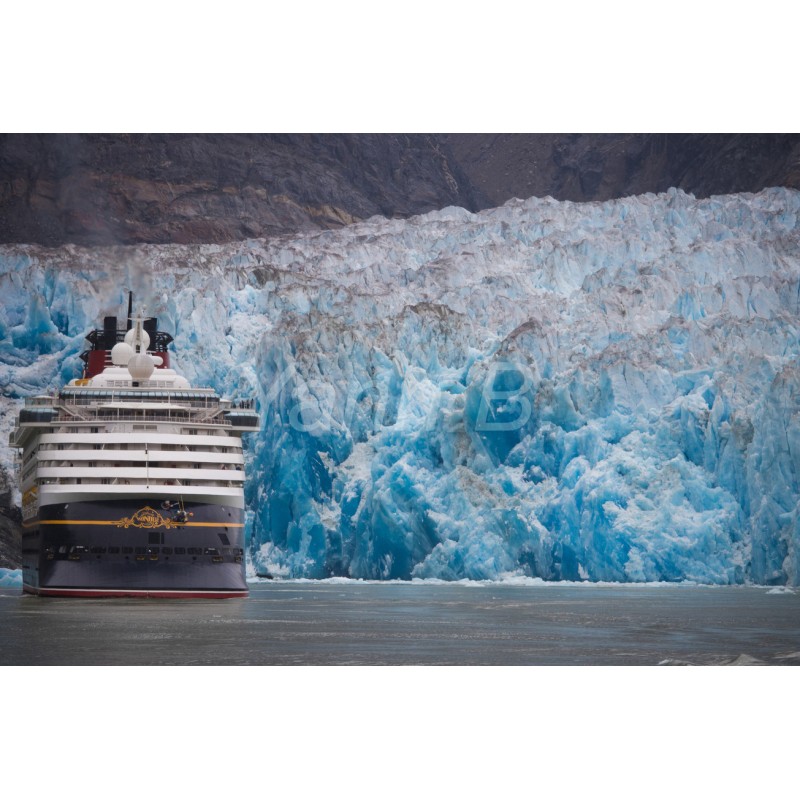 Disney Wonder et Sawyer Glacier - Tableau Alu