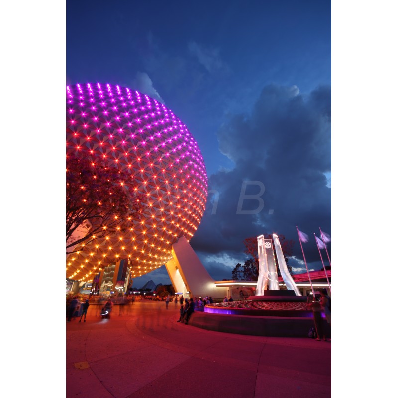 Epcot - Spaceship Earth (portrait) - Tableau Alu